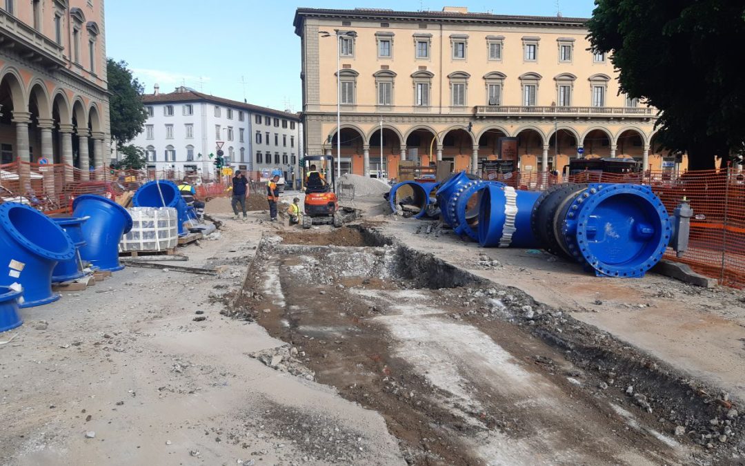 Lavori di sostituzione rete idrica Viale Lavagnini Viale Matteotti-Firenze